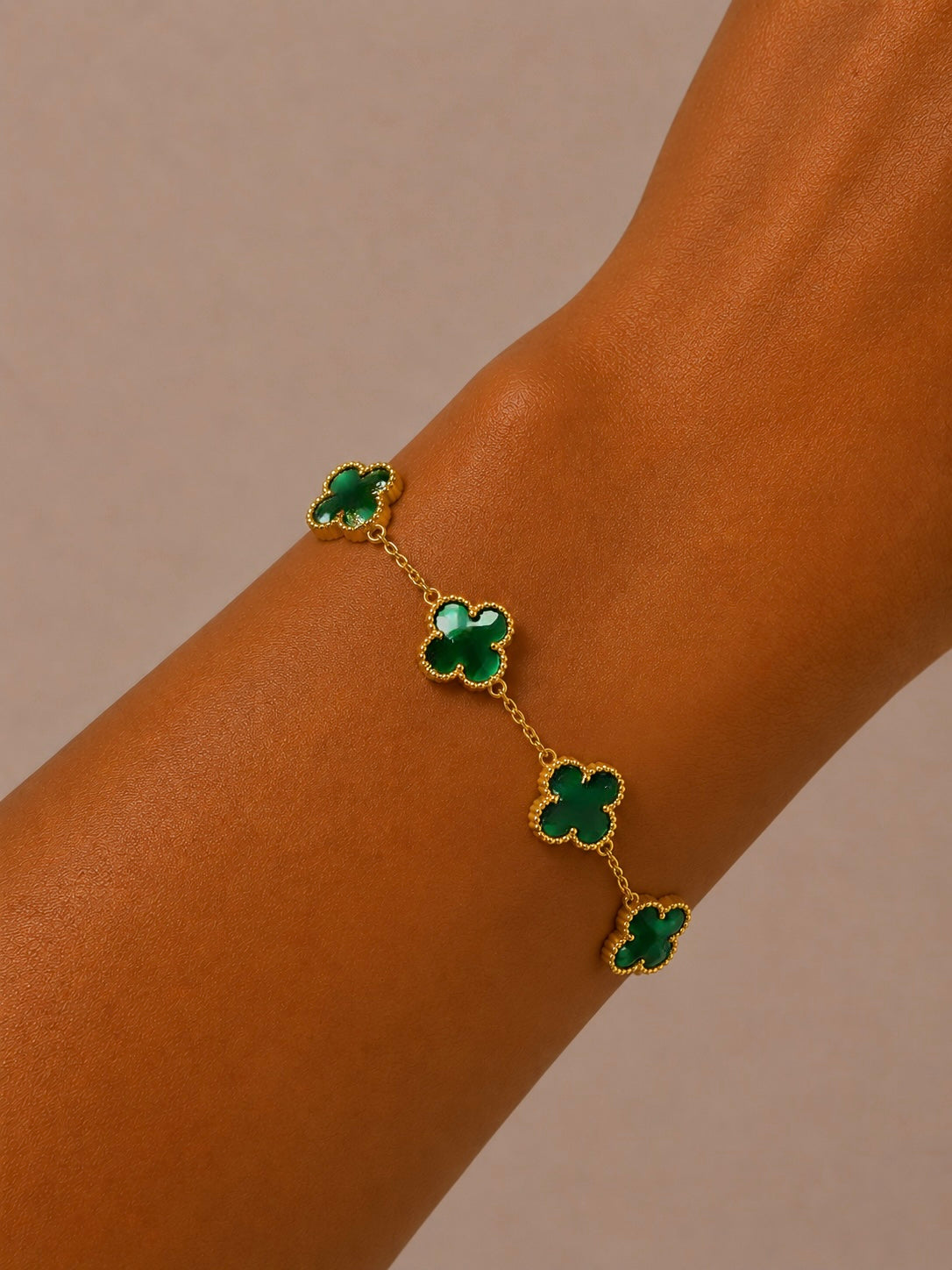 Bracelet "Green Rosalia"