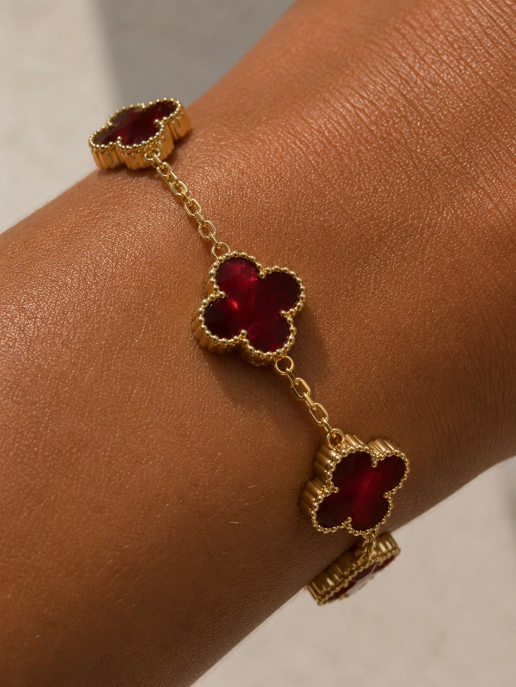 Bracelet "Dark Red Rosalia"