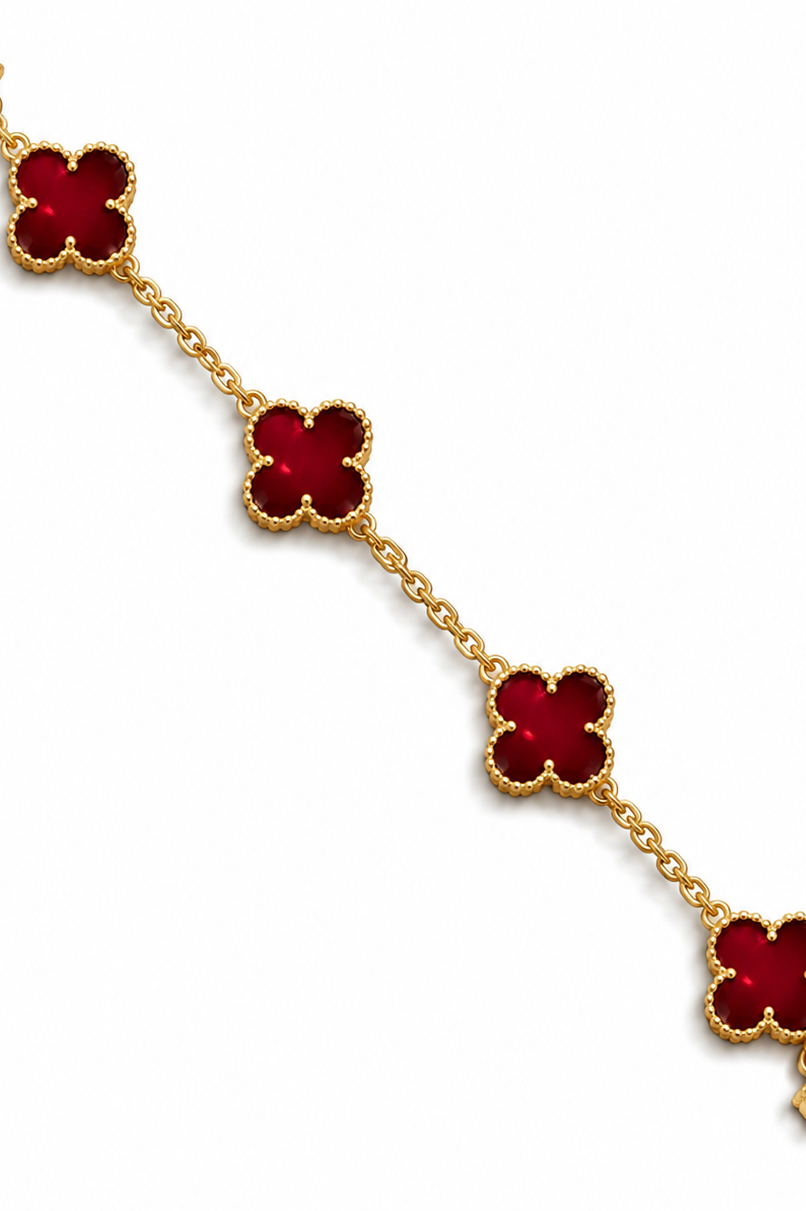 Bracelet "Dark Red Rosalia"
