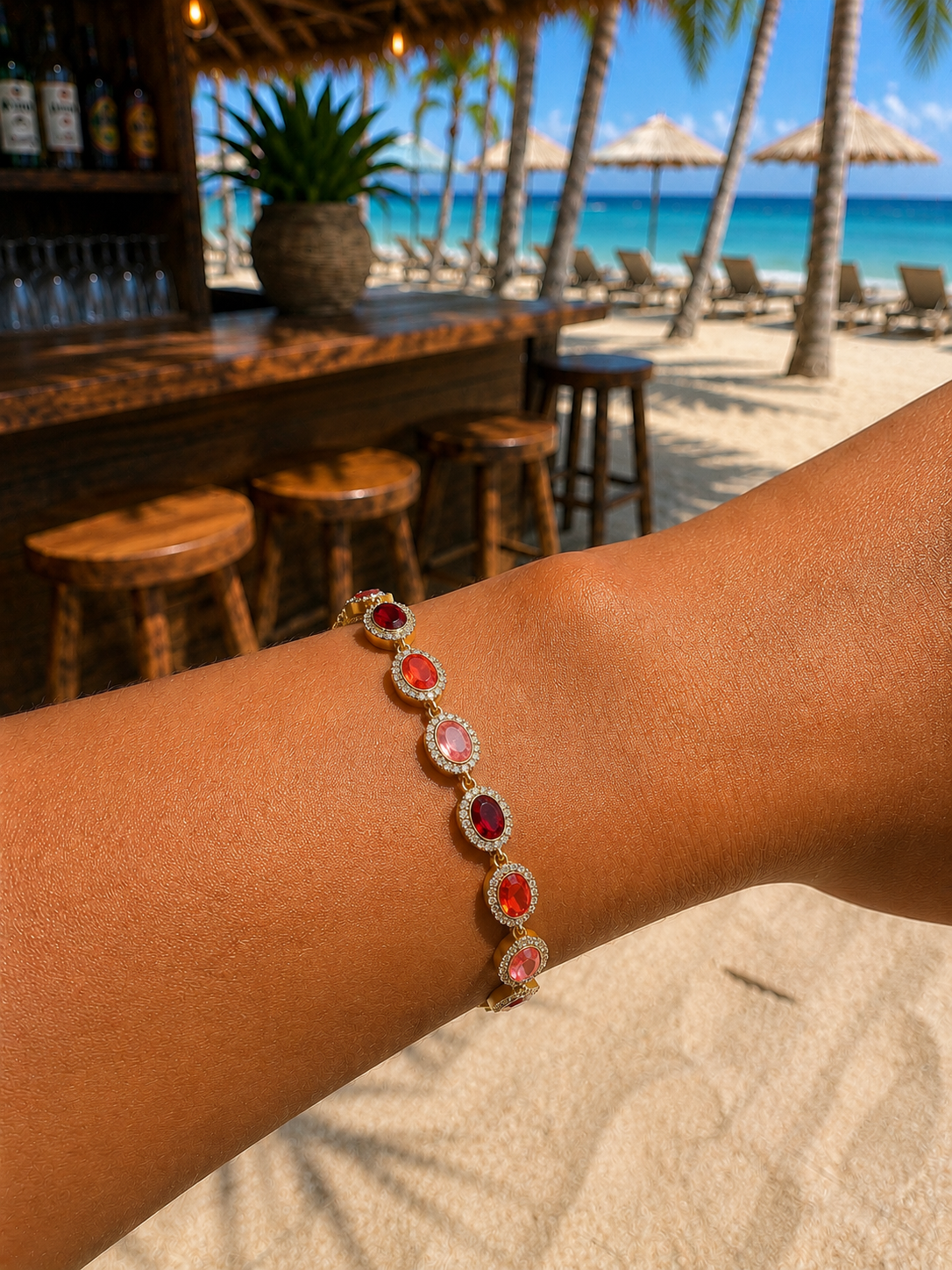 "Red Johra" Bracelet