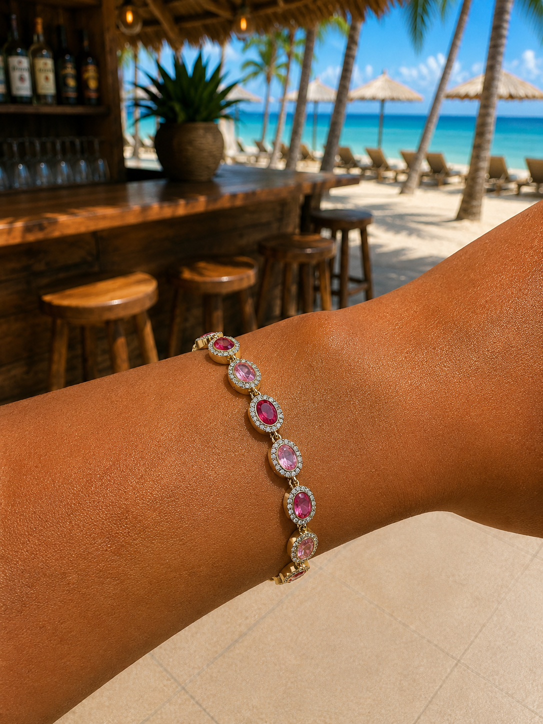 Bracelet "Pink Johra"